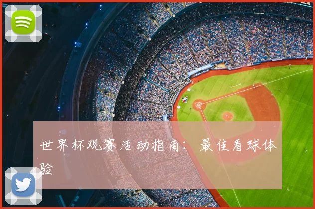 世界杯观赛活动指南:最佳看球体验