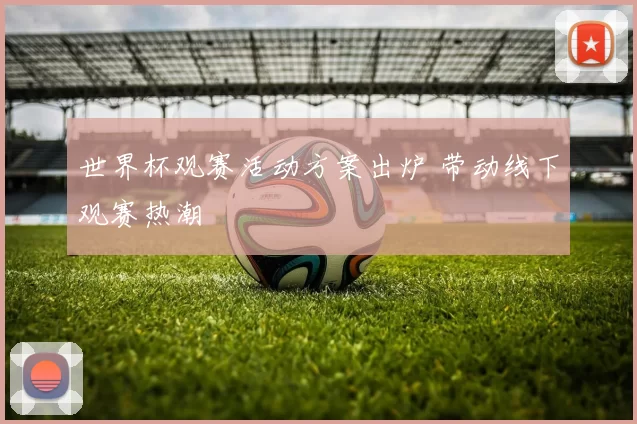 世界杯观赛活动方案出炉 带动线下观赛热潮